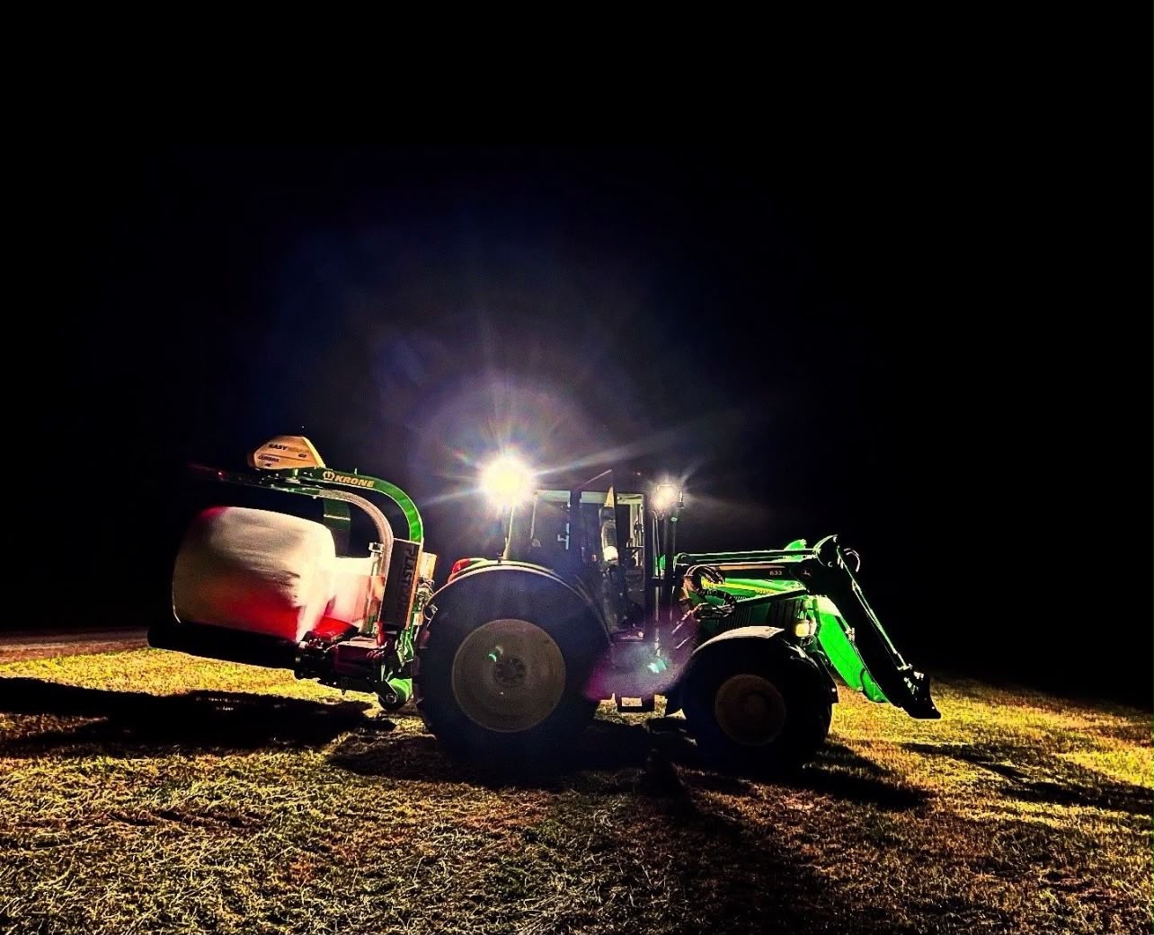 Wickelarbeiten bei Nacht
